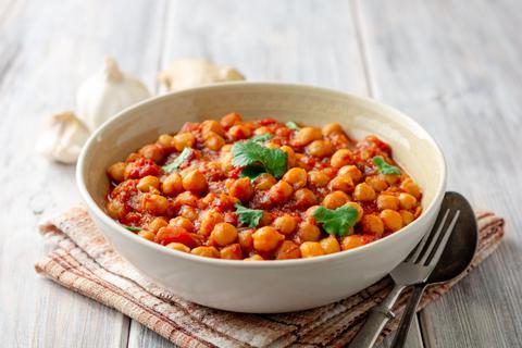 Chickpeas with pumpkin