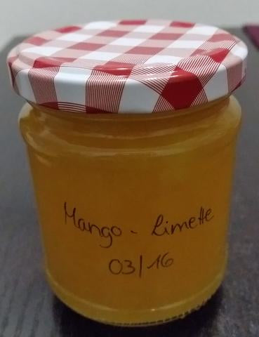 Mango-lime jam