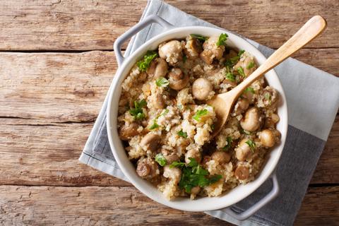 mushroom quinotto