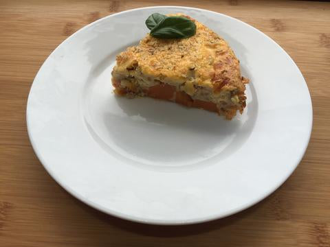 Sweet Potato, Chorizo and Feta Frittata (can adapt for LCHF)