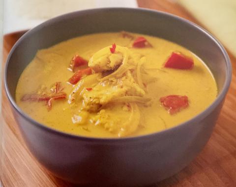 Fish curry with coconut