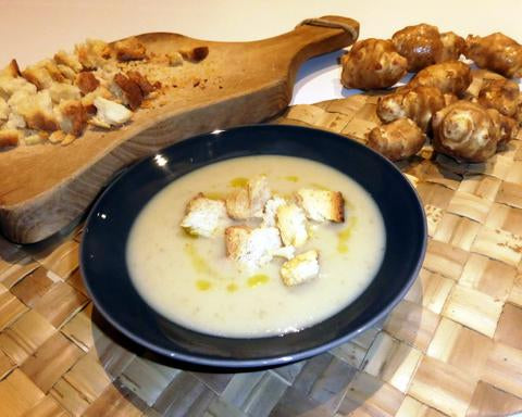 Jerusalem artichoke and potato cream
