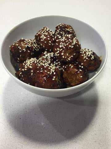 Sticky Soy Pork Meatballs