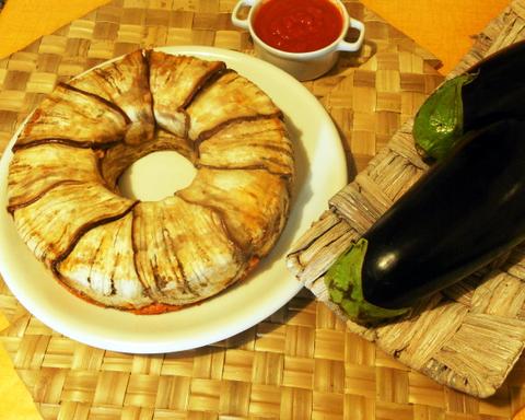 Eggplant Rice Flan