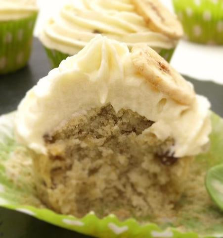 Frosting de plátano para cupcakes