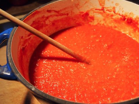 Tomato Sauce from fresh Tomatoes