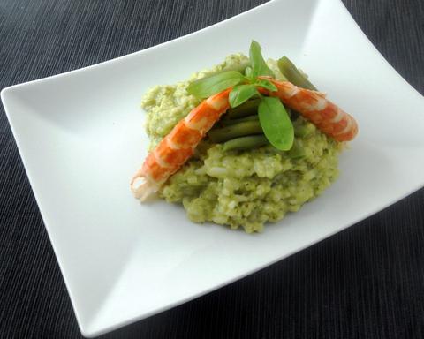 Pesto Shrimp Risotto