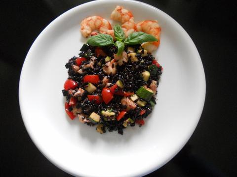 Venus Rice with Shrimp and Vegetables