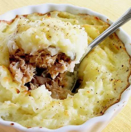 Tuna pie au gratin