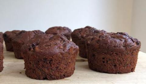 Chocolate and Zucchini Muffins