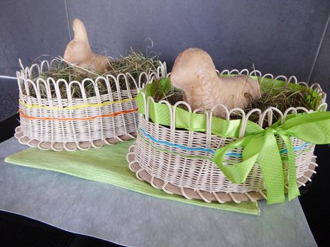 Easter lamb and Easter bunny