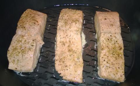 Lachsfilet an Kartoffelpüree