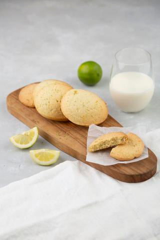 LEMON BISCUITS WITH CONDENSED MILK