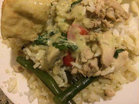 Green chicken curry