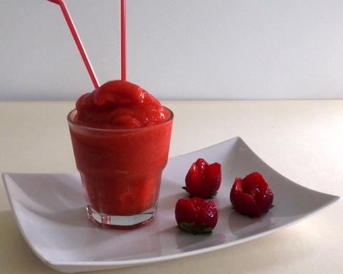 Strawberry granita of "Consuelo"