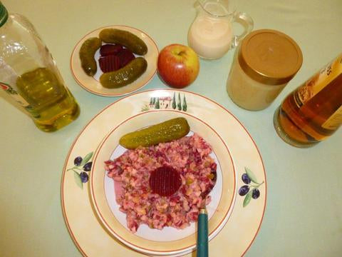Pikanter Apfelsalat