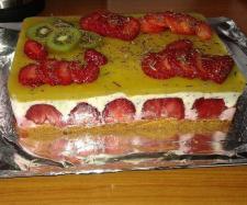 Bavarois fraise kiwi