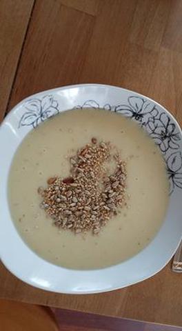 Cauliflower potato parmesan soup