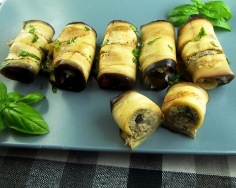 Tuna Eggplant Rolls