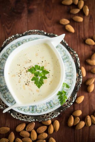 COLD ALMOND CREAM WITH GARLIC