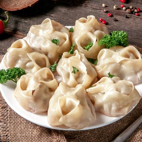 Steamed Manti in a Steam Cooker