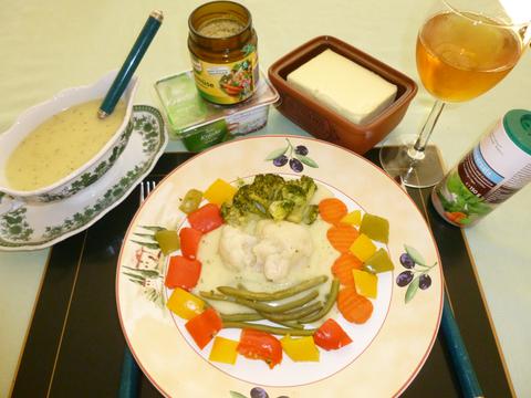 Helle Käse-Wein-Sauce