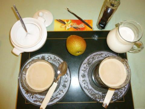Pear chocolate milk
