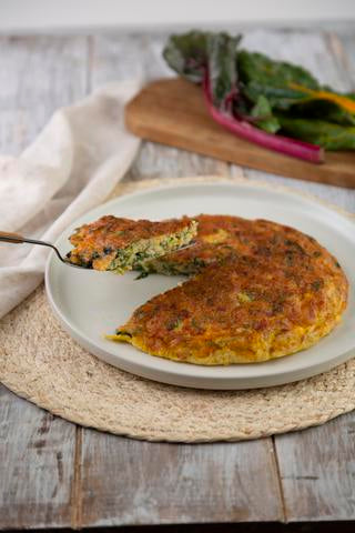 Spinach, Ham, and Cheese Omelette