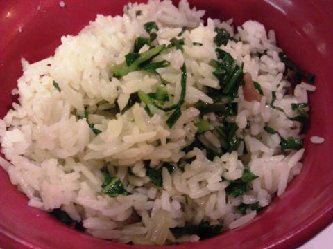 arroz de grelos