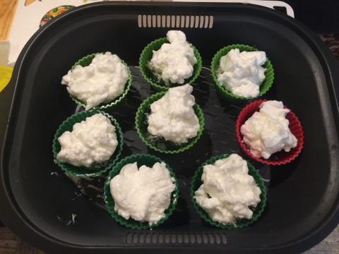 Белковый омлет с овощами и козьей брынзой. (Диетический)