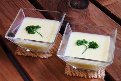 Crema de patata y cebolla tierna