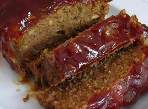 Meatloaf with bbq sauce