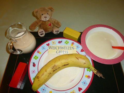 Semolina Porridge with Banana (from 6 months)