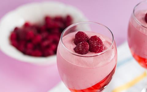 Quick raspberry dessert
